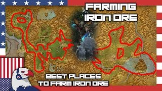 Iron Ore Farming Spot Gold Ore Too  BFA Farming 815 [upl. by Gerkman]