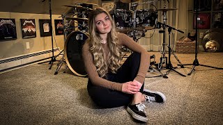 METALLICA quotBlackenedquot Drum CoverBrooke C [upl. by Marcelia699]