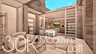 BLOXBURG 30K MODERN LOFT  NOGAMEPASS [upl. by Ayita]