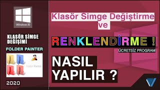 Klasör Simge Değiştirme ve RENKLENDİRME ücretsiz I Windows 11 [upl. by Ahsinhoj611]