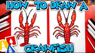 How To Draw A Realistic Crawfish [upl. by Bergmans]