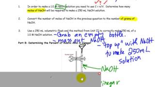 Lab Determining Percent of Acetic Acid in Vinegar [upl. by Bruno]