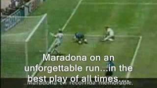 Maradonas goal against England 86 Crazy narrators Translation to English [upl. by Akeem292]