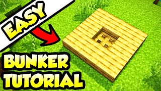 Minecraft Underground Survival Bunker Base Tutorial How to Build [upl. by Serica]