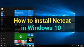 Netcat Windows 10 How to use with Command Prompt [upl. by Haddad]