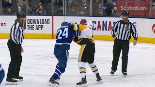 NHL Fights Of The Week Things Get Rough In Toronto [upl. by Ardnuyek]