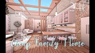 Bloxburg Cheap Family Home No Gamepasses 24k [upl. by Sweatt]