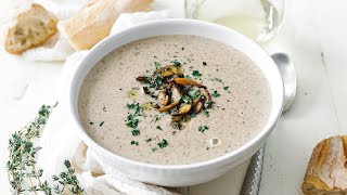 Homemade Cream of Mushroom Soup Recipe [upl. by Eldridge]