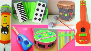 6 INSTRUMENTOS CASEROS CON RECICLAJE ♬ Diy Manualidades [upl. by Ertemed]