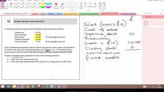 Marginal costing statements [upl. by Austina420]