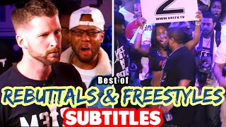 Best Rebuttals And Freestyles In Battle Rap SUBTITLES  Masked Inasense [upl. by Atterol709]