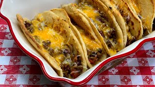 OVEN BAKED TACOS SHELF COOKING KITCHEN BASICS [upl. by Atiuqcir637]