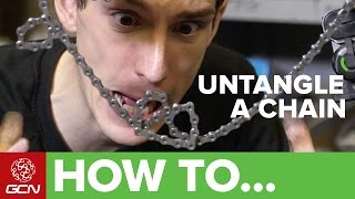 How To Untangle A Bike Chain [upl. by Yeltnerb]