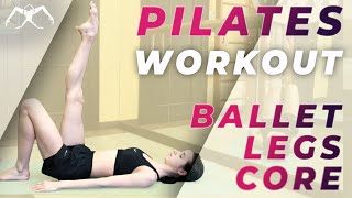 PILATES WORKOUT in ballet style for LEGS amp CORE [upl. by Rudin]