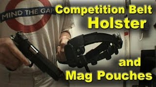 IPSC Pistol Competition Belt Holster and Mag Pouches [upl. by Nolat674]