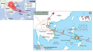 Global Hazards Typhoon Haiyan 2013 Case study [upl. by Sinnal]