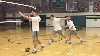 Right Side Spiking FOOTWORK  How to SPIKE a Volleyball Tutorial [upl. by Erskine632]