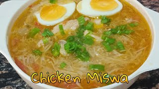 Easy recipe Chicken Miswa  Miswa chicken soup [upl. by Aliuqet136]