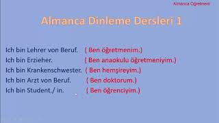 ALMANCA DİNLEME DERSLERİ 1 [upl. by Gus]