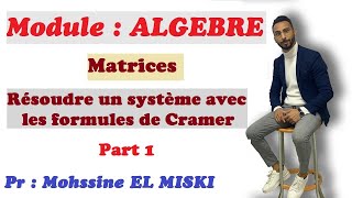 Matrices  Système de Cramer part 1 [upl. by Liris]