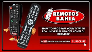 HOW TO PROGRAM YOUR TV WITH RCA UNIVERSAL REMOTE CONTROL RCR6473Z [upl. by Nomed]