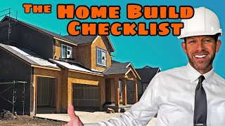 The HOME BUILD CHECKLIST  The Guide on How to Build a House [upl. by Aanas761]