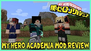 NEW QUIRKS FULL COWL ALL FOR ONE LEVELING SYSTEM amp MORE Minecraft My Hero Academia Mod Review [upl. by Laicram]