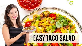 Healthy TACO SALAD RECIPE Easy In 20 Minutes [upl. by Loram]