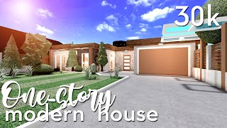 ♡Onestory Modern House♡30kROBLOXBLOXBURGSPEEDBUILD [upl. by Ebeohp292]