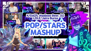 KDA ft Madison Beer GIDLE Jaira Burns quotPOPSTARSquot reaction MASHUP 해외반응 모음 [upl. by Inittirb]