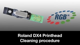 How To Clean a dx4 Roland eco solvent printhead [upl. by Adivad]