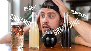 4 EASY to Make Cocktail Syrups  grenadine amp orgeat [upl. by Ebba424]