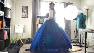 Trying on a hoop skirt amp gown from Amazon  CORRIE V [upl. by Pich503]