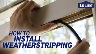 How To Install Weatherstripping [upl. by Eikram]