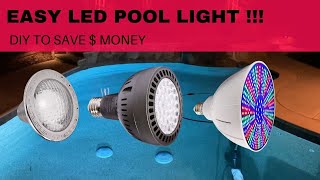 How to replace your Pool Light to LED DIY Upgrade to Save Money [upl. by Einafets681]