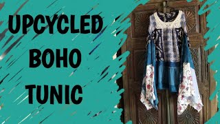 Upcycled Boho Tunic Tutorial [upl. by Mcgean]