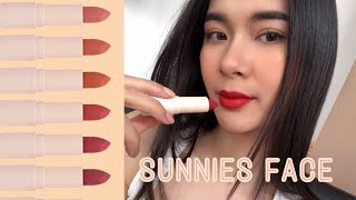 SUNNIES FACE  Lip swatches both collection LIPDIP amp FLUFFMATTE [upl. by Maltz]