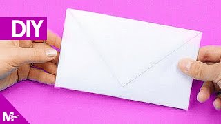 ► Como hacer un SOBRE CARTA de Papel en 5 MINUTOS 💌 [upl. by Laius]