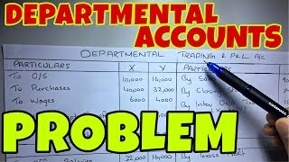 2 Departmental Accounts  Problem 1 By Saheb Academy [upl. by Sellma507]