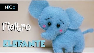 Elefante Tutorial  Fieltro o Paño lenci [upl. by Trocki]