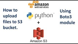 How to Upload files to AWS S3 using Python and Boto3 [upl. by Strader]