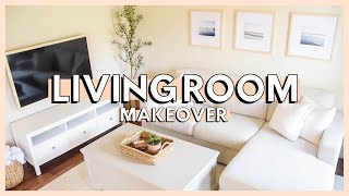 DIY LIVING ROOM MAKEOVER ON A BUDGET  living room decorating ideas 2022  living room makeover [upl. by Prudi]