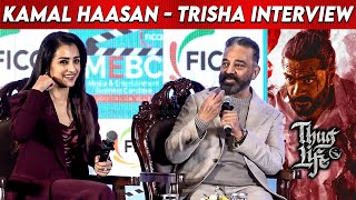 Thuglife Interview Kamal Haasan Trisha Krishnan about Mani Ratnam Thug life Interview  Simbu STR [upl. by Aivilys]