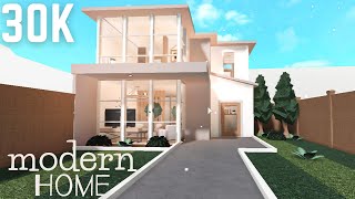 30k bloxburg simple modern 2 bedroom home [upl. by Enaillil]