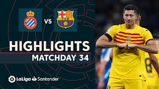 Resumen de RCD Espanyol vs FC Barcelona 24 [upl. by Lonni]