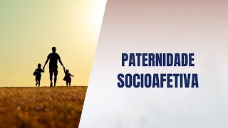 Paternidade socioafetiva [upl. by Enilrek]