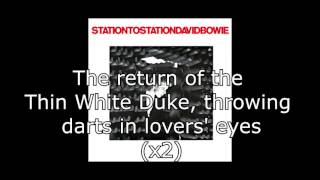 Station to Station  David Bowie  Lyrics [upl. by Yelsha]