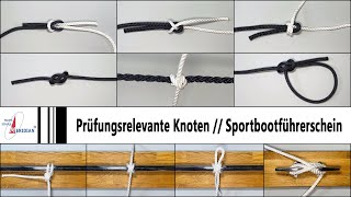 Prüfungsrelevante Knoten Sportbootführerschein [upl. by Sonitnatsnok]