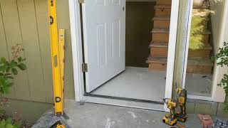 Jeld Wen Front Door Installation  Really crappy products and craftsmanship PART 1 [upl. by Atirak976]