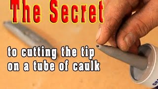 how to open a tube of caulk [upl. by Jori]